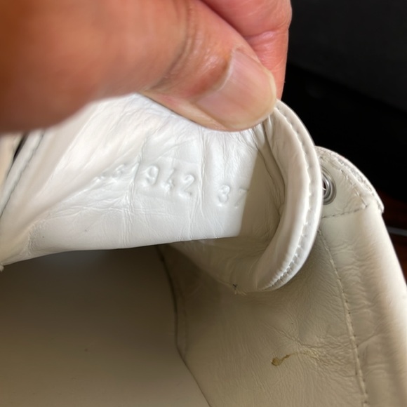 Gucci Ace Web Embroidered Bee Leather Sneakers size 37 Made in Italy Authentic - Picture 12 of 16